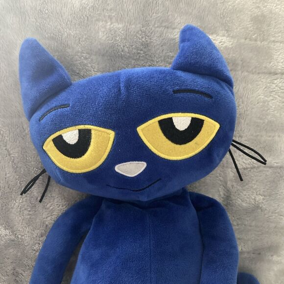 Pete the Cat Blue Plush Doll Stuffed Animal Toy Kohls Cares for Kids Heart 14" - Picture 4 of 11